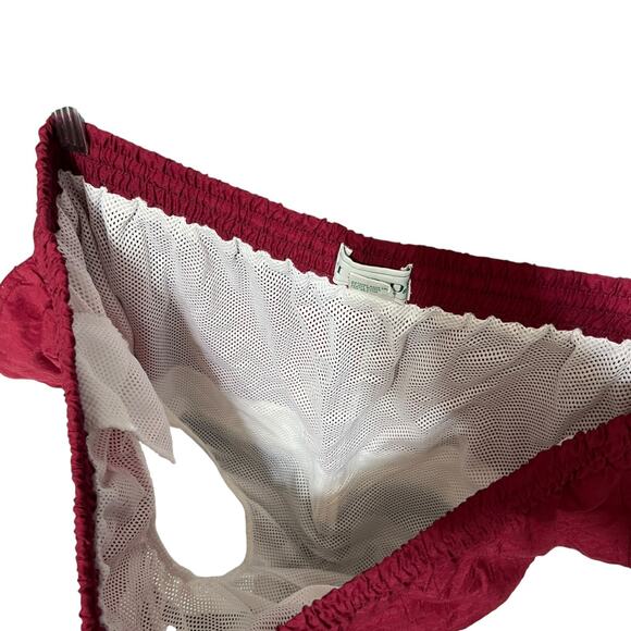 VTG IZOD Mens Striped Swim Trunks Size XL Retro Rugby Nautical Heritage Shorts - Picture 6 of 9